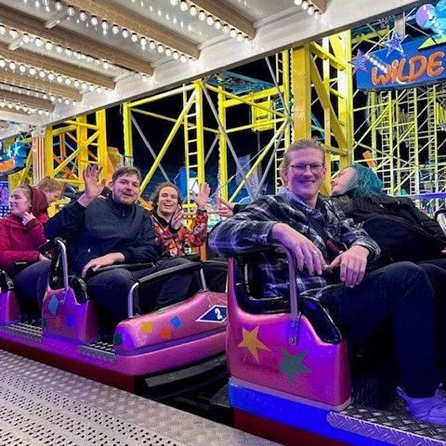 Kolleginnen und Kollegen beim Bremer Freimarkt